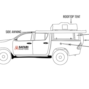 Hilux 4 places, 1 tente